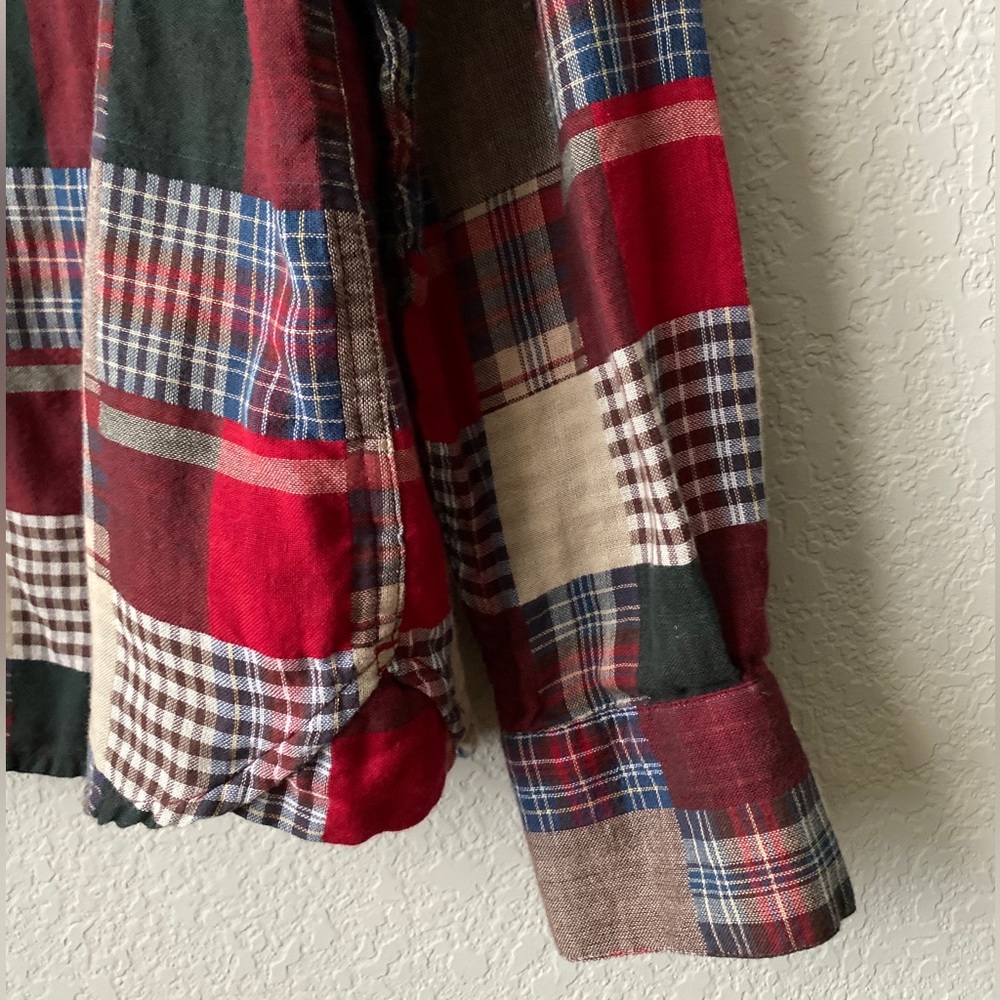 Ymc Multi-Color Long Sleeve 3/4 Button Up - image 5